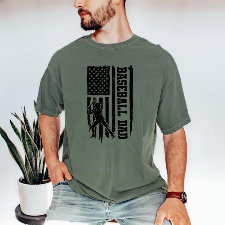 Baseball Dad Retro American USA Flag Baseball Father's Day Men's Comfort Colors T-Shirt Baseball Dad Retro American USA Flag Baseball Father's Day Men's Comfort Colors T-Shirt