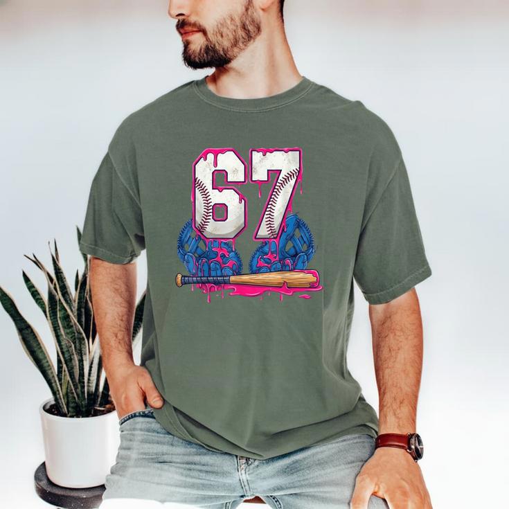 Baseball Drip 67 Meme Six Seven 6-7 Gen Alpha Slang Men's Comfort Colors T-Shirt Baseball Drip 67 Meme Six Seven 6-7 Gen Alpha Slang Men's Comfort Colors T-Shirt