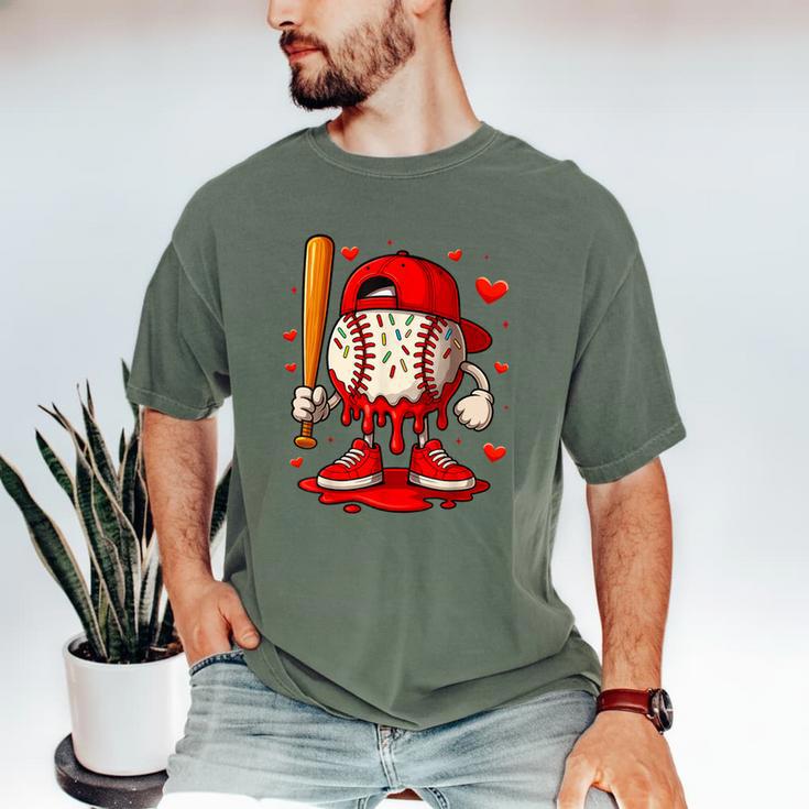 Baseball Drip Ice Cream Apparel Boys Kids Valentines Day Men's Comfort Colors T-Shirt Baseball Drip Ice Cream Apparel Boys Kids Valentines Day Men's Comfort Colors T-Shirt