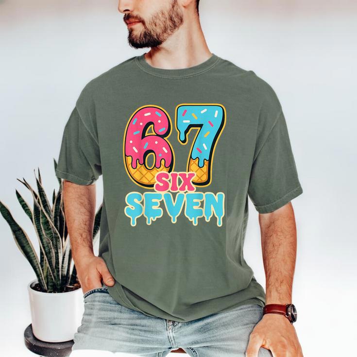 Baseball Drip Number 67 Player Trendy 6 7 Meme Men's Comfort Colors T-Shirt