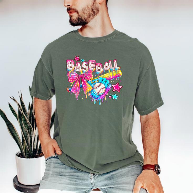 Baseball Ice Cream Drip Coquette Women Girls Mom Mama Men's Comfort Colors T-Shirt Baseball Ice Cream Drip Coquette Women Girls Mom Mama Men's Comfort Colors T-Shirt