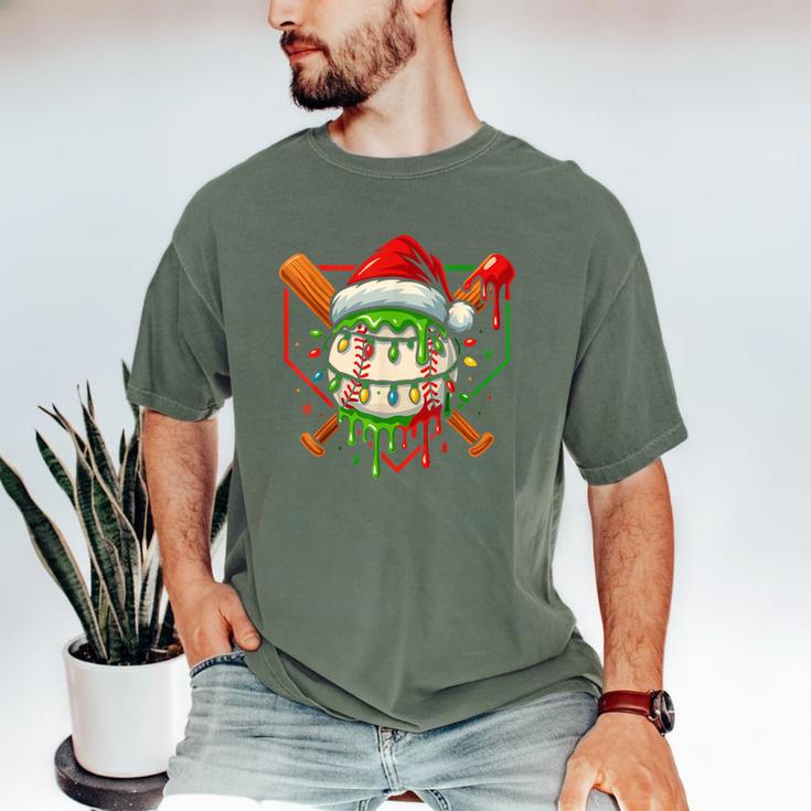 Baseball Lifestyle Apparel Youth Christmas Baseball Drip Men's Comfort Colors T-Shirt Baseball Lifestyle Apparel Youth Christmas Baseball Drip Men's Comfort Colors T-Shirt