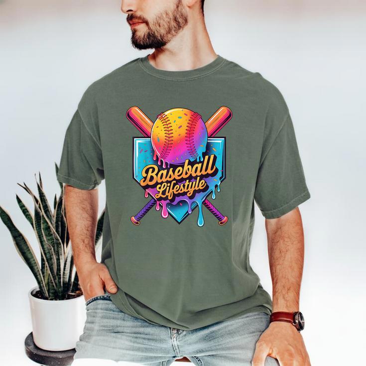 Baseball Lifestyle Drip Icecream Men's Comfort Colors T-Shirt