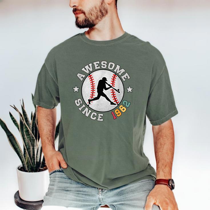 Birthday Baseball Lover 64 Years Old Awesome Since 1962 Men's Comfort Colors T-Shirt Birthday Baseball Lover 64 Years Old Awesome Since 1962 Men's Comfort Colors T-Shirt
