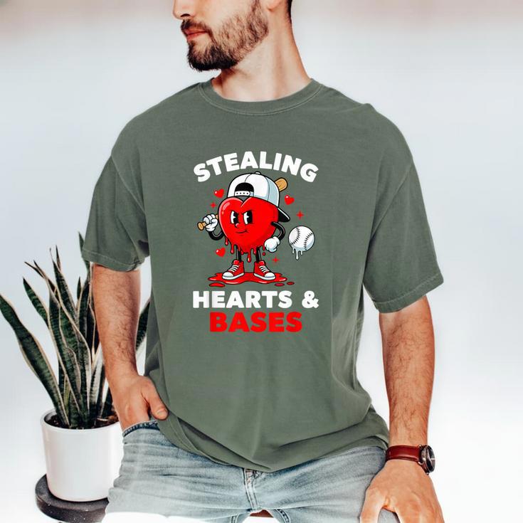 Boys Valentines Baseball Drip Icecream Stealing Hearts Kids Men's Comfort Colors T-Shirt Boys Valentines Baseball Drip Icecream Stealing Hearts Kids Men's Comfort Colors T-Shirt
