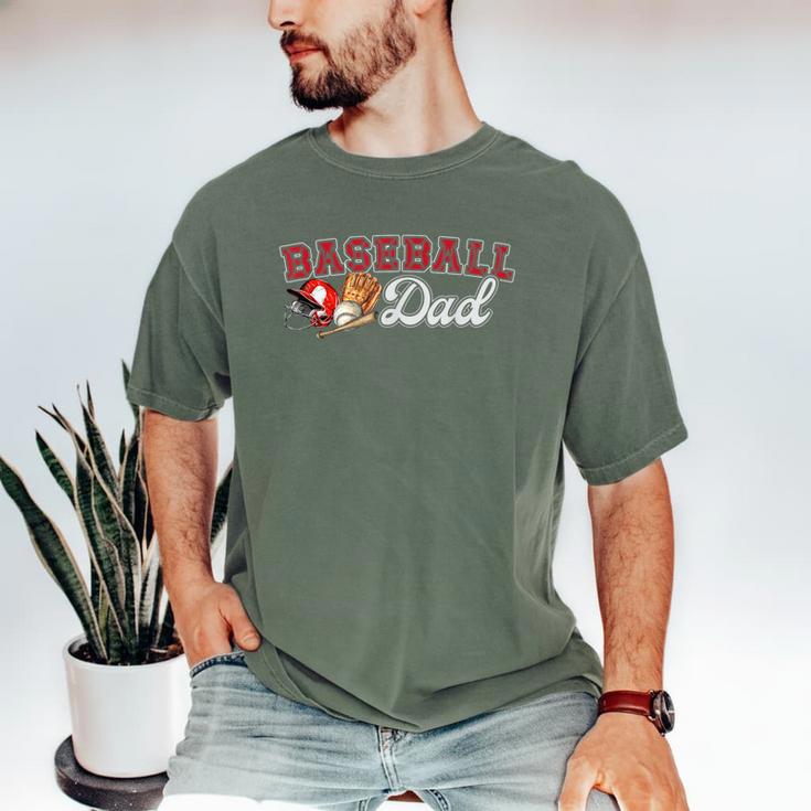Cheer Baseball Dad My Favorite Cheerleader Calls Me Dad Red Men's Comfort Colors T-Shirt Cheer Baseball Dad My Favorite Cheerleader Calls Me Dad Red Men's Comfort Colors T-Shirt