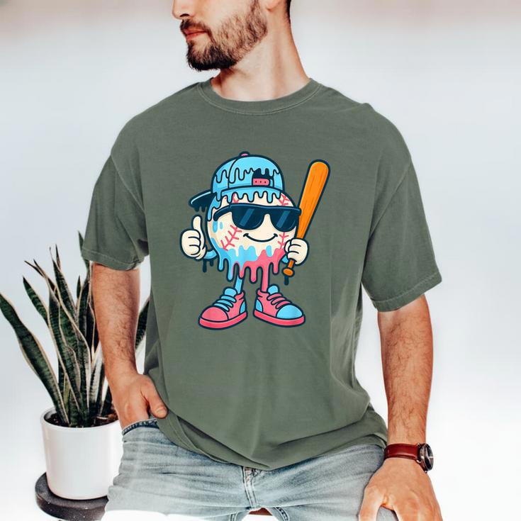 Cool Ice Cream Drip Baseball Drip For Boys Sports Kids Men's Comfort Colors T-Shirt