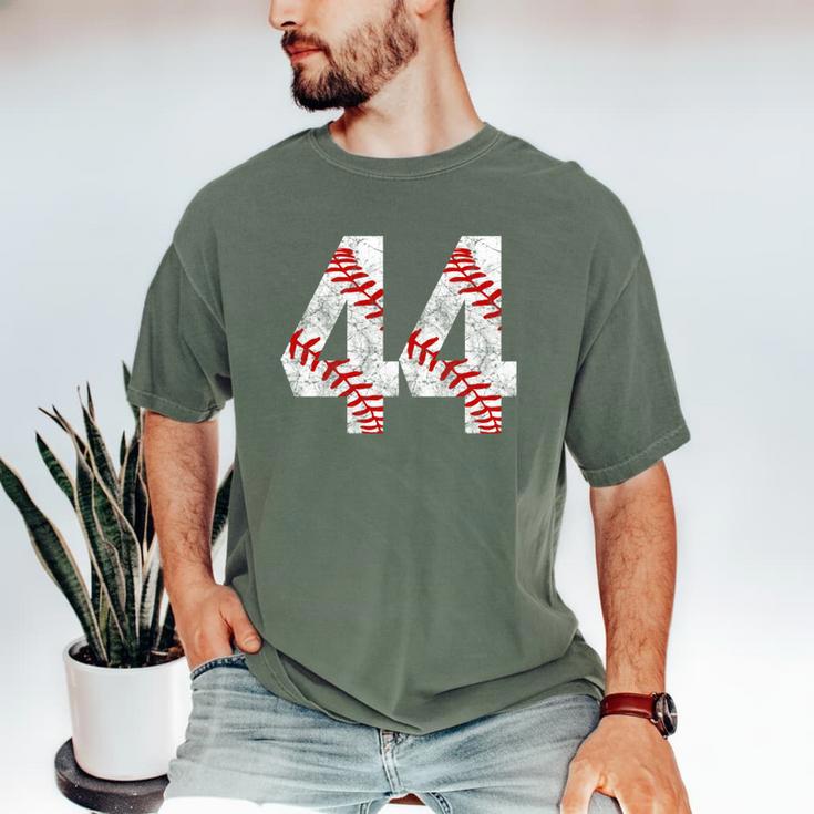 Distressed Baseball Number 44 Jersey Uniform Player Fan Men's Comfort Colors T-Shirt Distressed Baseball Number 44 Jersey Uniform Player Fan Men's Comfort Colors T-Shirt