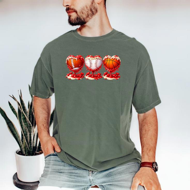 Drip Valentines Day Basketball Baseball Football Boy Men Kid Men's Comfort Colors T-Shirt Drip Valentines Day Basketball Baseball Football Boy Men Kid Men's Comfort Colors T-Shirt