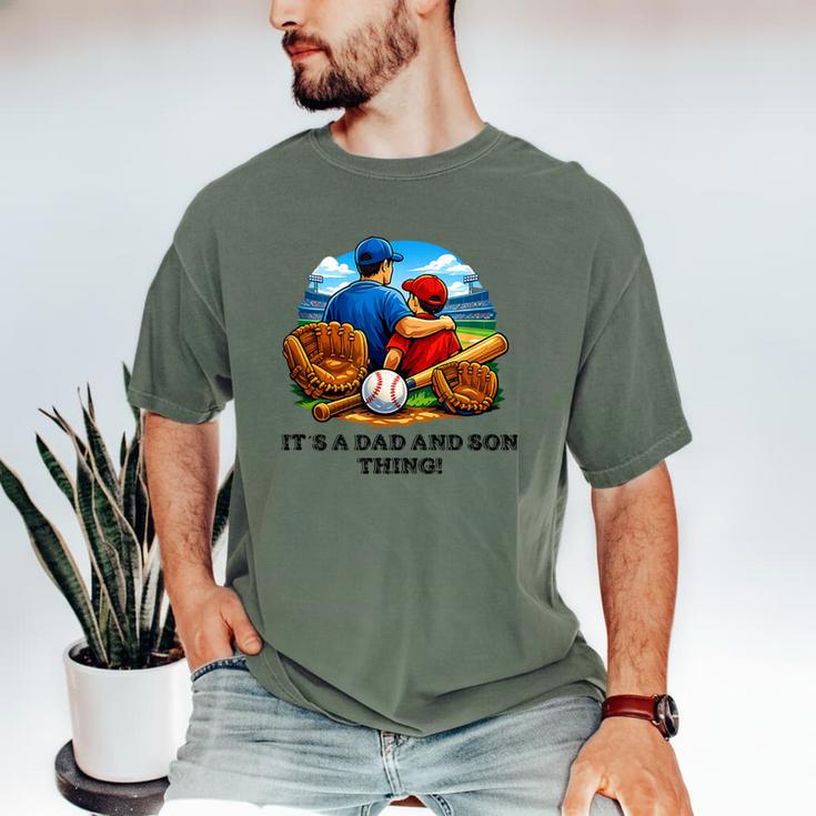 Father Son Baseball Father's Day Men's Comfort Colors T-Shirt