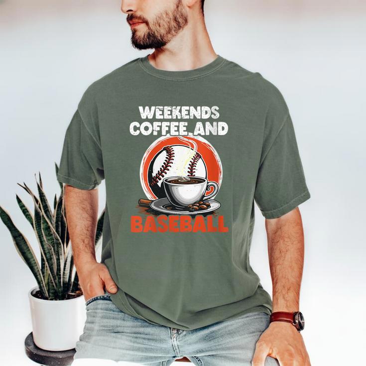 Fathers Day Baseball Dad Parent Men's Comfort Colors T-Shirt