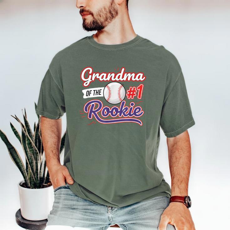 Grandparent Grandma Of The 1 Rookie Baseball Men's Comfort Colors T-Shirt