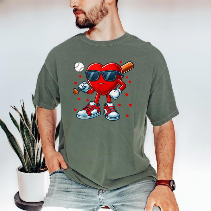 Heart Love Baseball Valentine Outfit Men Boy Men's Comfort Colors T-Shirt Heart Love Baseball Valentine Outfit Men Boy Men's Comfort Colors T-Shirt