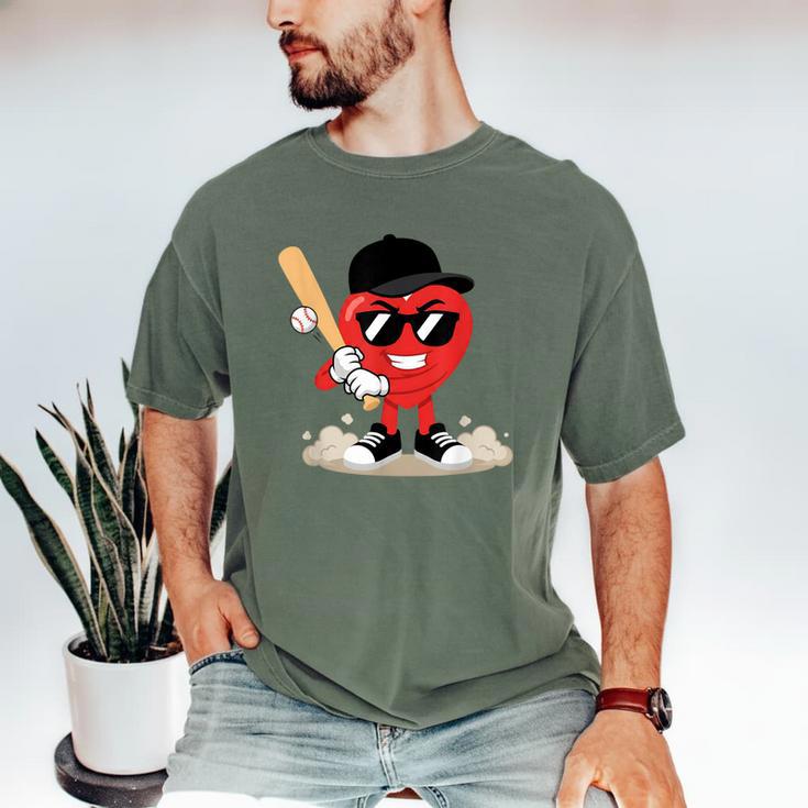 Heart Playing Baseball Valentine Baseball Men's Comfort Colors T-Shirt Heart Playing Baseball Valentine Baseball Men's Comfort Colors T-Shirt