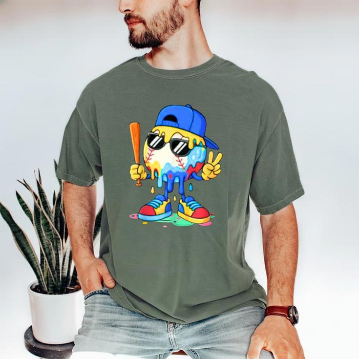 Ice Cream Baseball Drip Spots Sprinkle For Boys Youth Kids Men's Comfort Colors T-Shirt Ice Cream Baseball Drip Spots Sprinkle For Boys Youth Kids Men's Comfort Colors T-Shirt