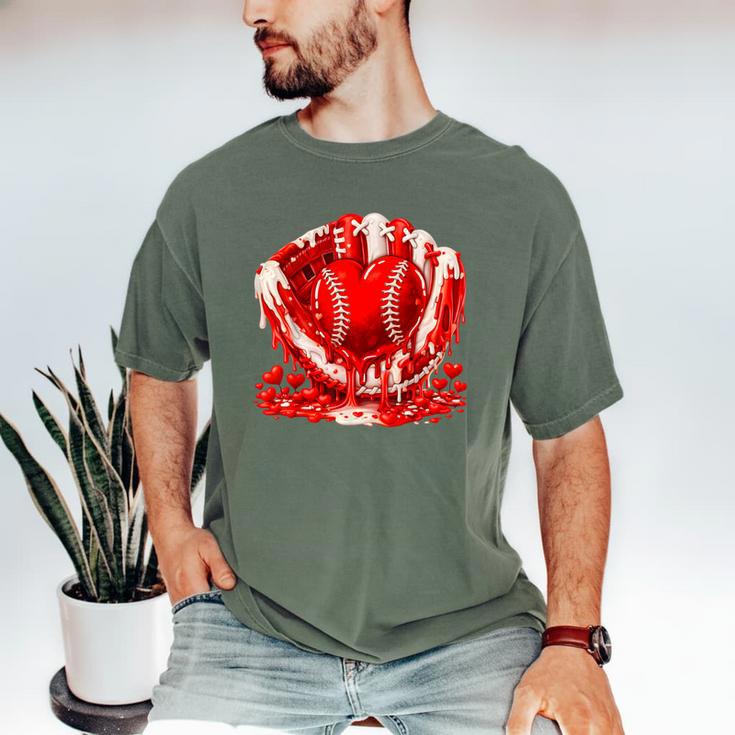 Ice Cream Drip Heart Valentines Day Baseball Boys Youth Kids Men's Comfort Colors T-Shirt Ice Cream Drip Heart Valentines Day Baseball Boys Youth Kids Men's Comfort Colors T-Shirt