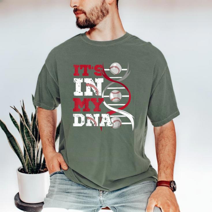 ITS In My DNA Baseball Sport Player Saying Baseball Fan Men's Comfort Colors T-Shirt ITS In My DNA Baseball Sport Player Saying Baseball Fan Men's Comfort Colors T-Shirt