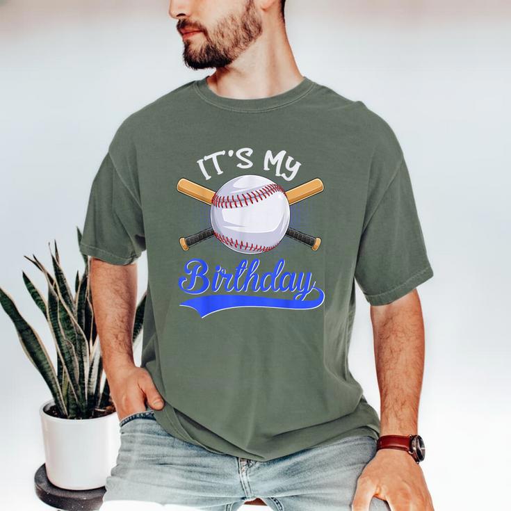 Kids 8th Baseball Birthday Party Boys Sport Fan 8 Years Old Men's Comfort Colors T-Shirt