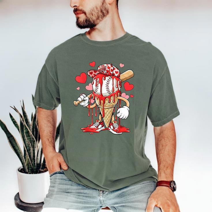 Kids Baseball Drip Ice Cream Apparel Kids Boys Valentine Men's Comfort Colors T-Shirt Kids Baseball Drip Ice Cream Apparel Kids Boys Valentine Men's Comfort Colors T-Shirt