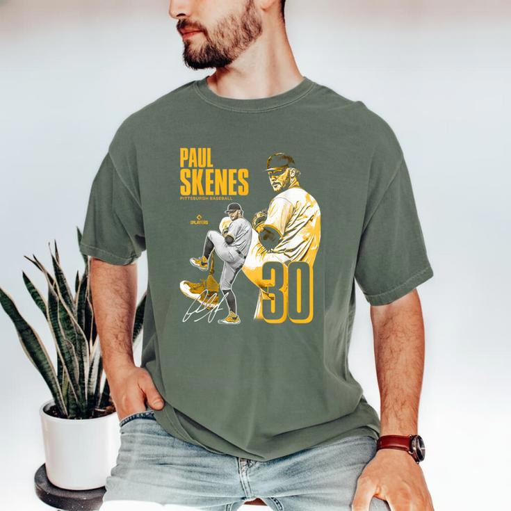 Paul Skenes Pittsburgh MLB Baseball Players MLBPSK304N Men's Comfort Colors T-Shirt