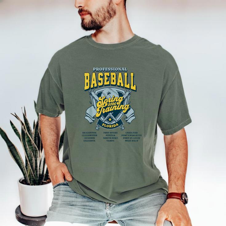 Professional Baseball Spring Training 2026 Florida Cities Men's Comfort Colors T-Shirt Professional Baseball Spring Training 2026 Florida Cities Men's Comfort Colors T-Shirt