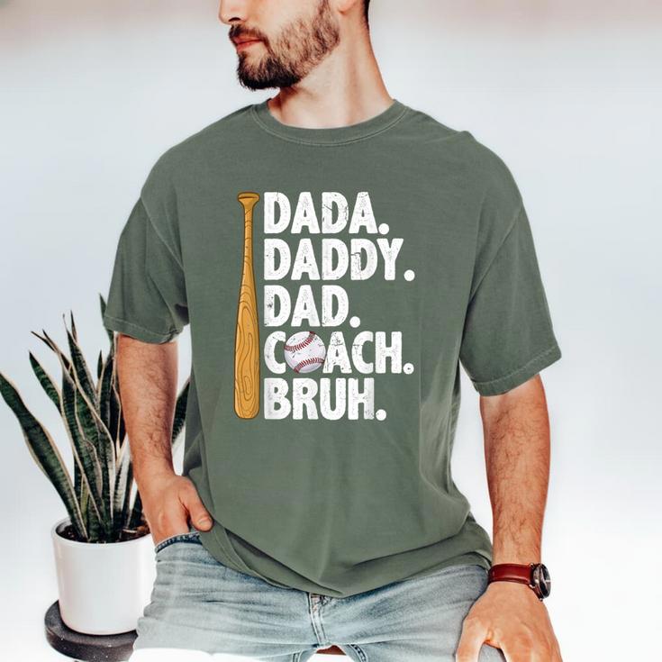Retro Dada Daddy Dad Coach Bruh Baseball Dad Fathers Day Men Men's Comfort Colors T-Shirt Retro Dada Daddy Dad Coach Bruh Baseball Dad Fathers Day Men Men's Comfort Colors T-Shirt