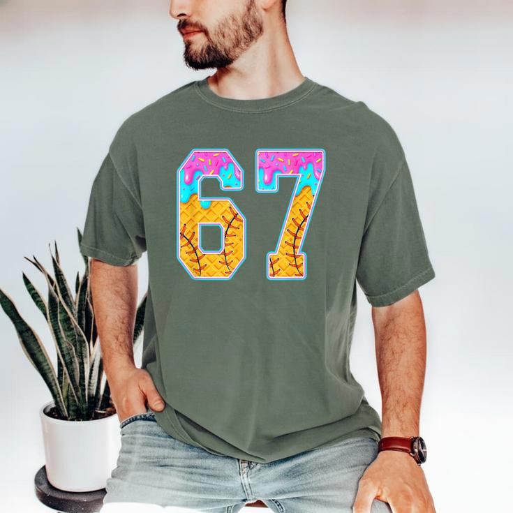 Six Seven Baseball Drip Men's Comfort Colors T-Shirt Six Seven Baseball Drip Men's Comfort Colors T-Shirt