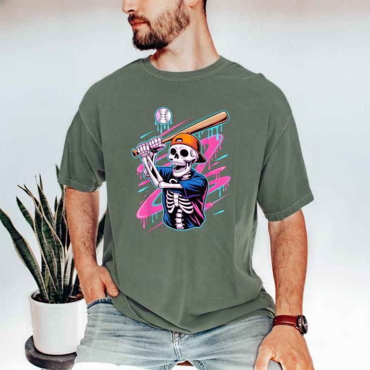 Skeleton Baseball Drip Boy Youth Dripping Baseball Halloween Men's Comfort Colors T-Shirt Skeleton Baseball Drip Boy Youth Dripping Baseball Halloween Men's Comfort Colors T-Shirt