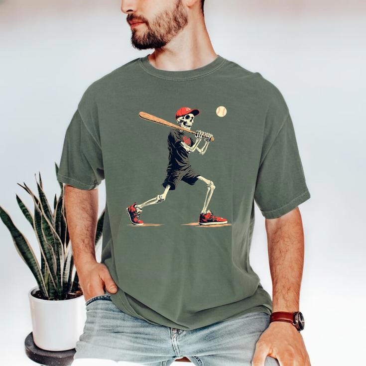 Skeleton Baseball Halloween Costume Men Boys Kids Men's Comfort Colors T-Shirt Skeleton Baseball Halloween Costume Men Boys Kids Men's Comfort Colors T-Shirt