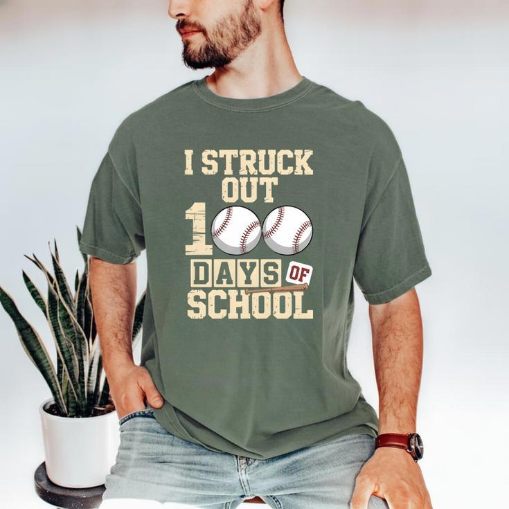 I Struck Out 100 Days Of School Baseball Fan Students Batter Premium Tri-Blend Men's Comfort Colors T-Shirt I Struck Out 100 Days Of School Baseball Fan Students Batter Premium Tri-Blend Men's Comfort Colors T-Shirt