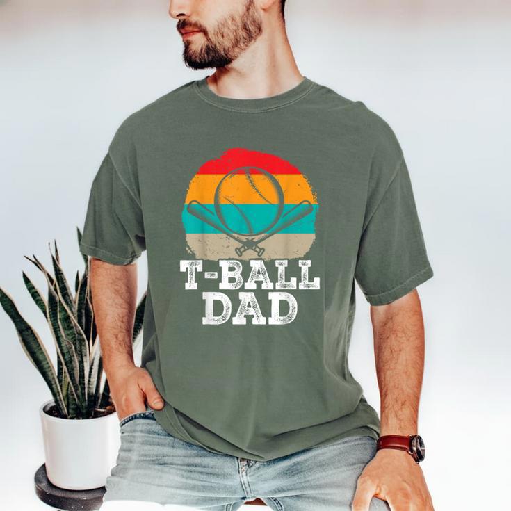 T-Ball Dad Ball Dad Fathers Day Baseball Dad Men's Comfort Colors T-Shirt