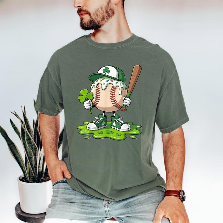 Toddler Baseball Drip Ice Cream Boys Kids St Patricks Day Men's Comfort Colors T-Shirt Toddler Baseball Drip Ice Cream Boys Kids St Patricks Day Men's Comfort Colors T-Shirt