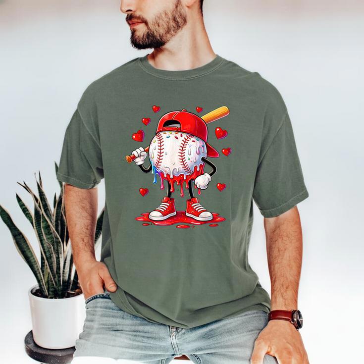 Valentine Baseball Heart Drip Sport Love Valentines Day Boys Men's Comfort Colors T-Shirt Valentine Baseball Heart Drip Sport Love Valentines Day Boys Men's Comfort Colors T-Shirt