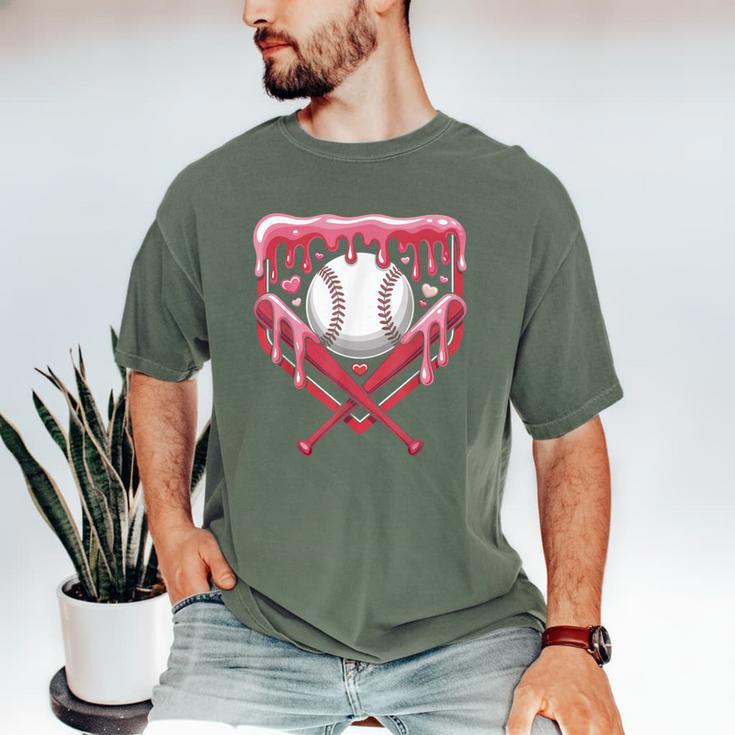 Valentines Baseball Boys Ice Cream Drip Heart Youth Kids Men's Comfort Colors T-Shirt Valentines Baseball Boys Ice Cream Drip Heart Youth Kids Men's Comfort Colors T-Shirt