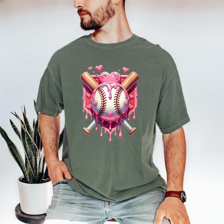 Women's Valentines Day Baseball Boys Ice Cream Drip Heart Youth Kids Men's Comfort Colors T-Shirt Women's Valentines Day Baseball Boys Ice Cream Drip Heart Youth Kids Men's Comfort Colors T-Shirt