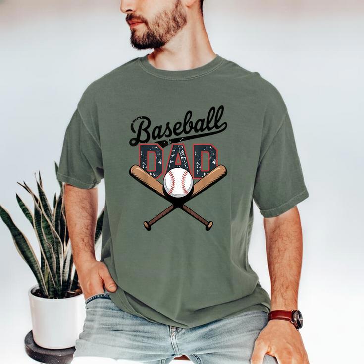 Baseball Dad For Father's Day Game Day Celebration Men's Comfort Colors T-Shirt