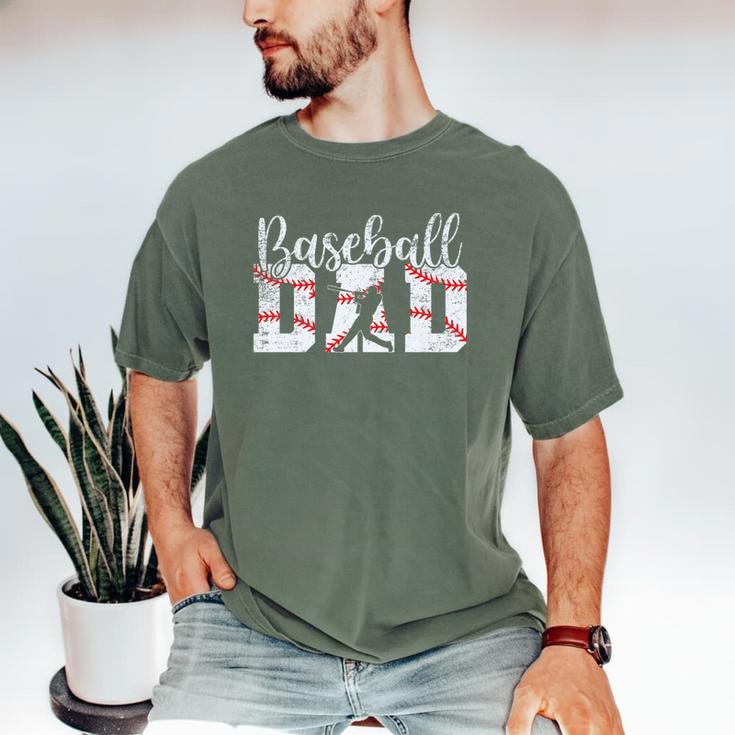 Baseball Dad Happy Fathers Day For Men Boys Baseball Lovers Premium Men's Comfort Colors T-Shirt