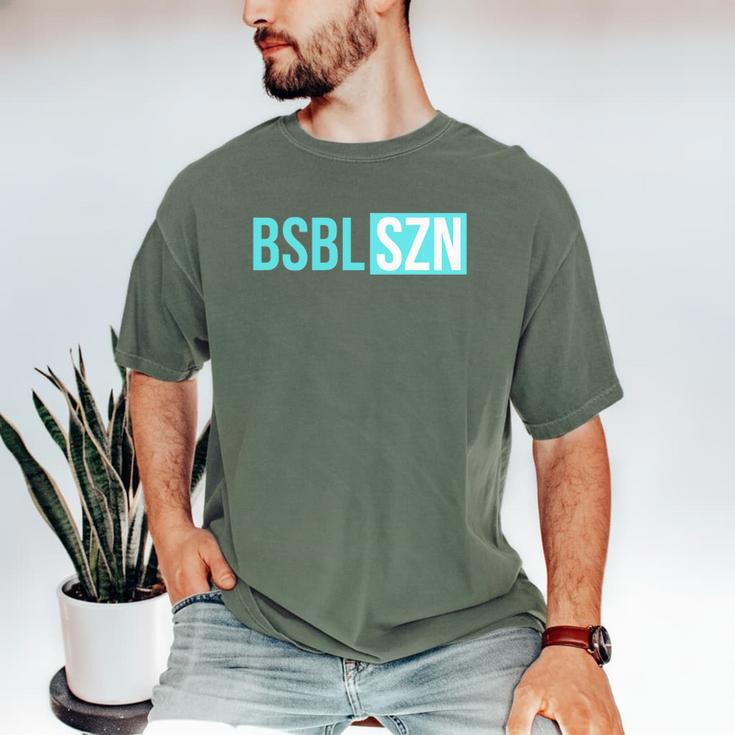 BSBL SZN Baseball Season Game Day Boys Girls Youth Premium Tri-Blend Men's Comfort Colors T-Shirt