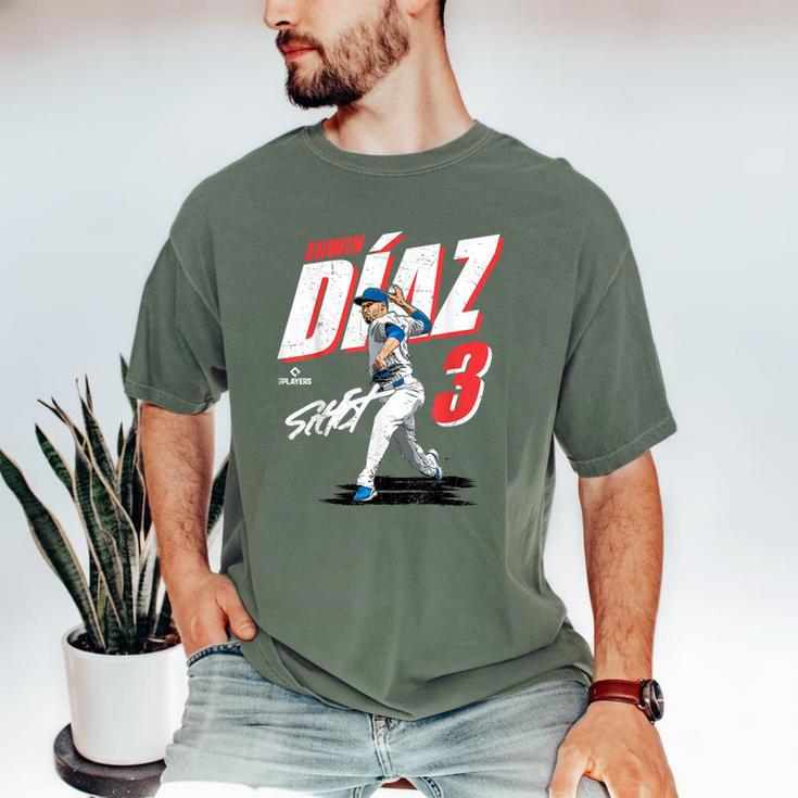 Edwin Diaz Los Angeles D Baseball Players MLBEDD204M Men's Comfort Colors T-Shirt