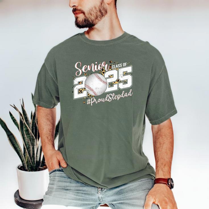 Proud Stepdad Of A 2025 Senior Baseball Dad Graduation Premium Men's Comfort Colors T-Shirt