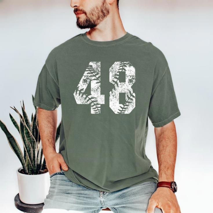 Vintage Baseball Number 48 Jersey Player Uniform Men's Comfort Colors T-Shirt