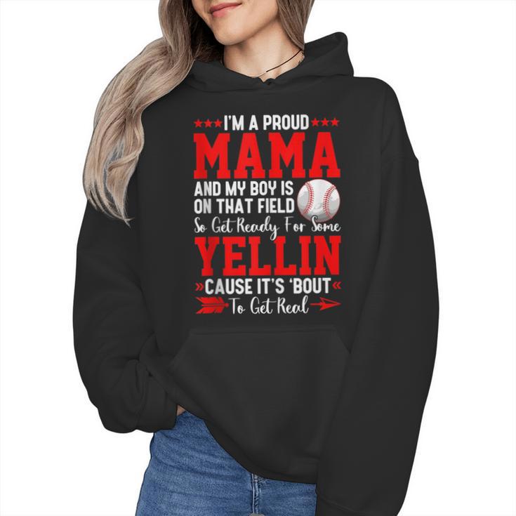 Baseball Mom Mama Baseball Lover Sport Mother's Day Wmen Hoodie