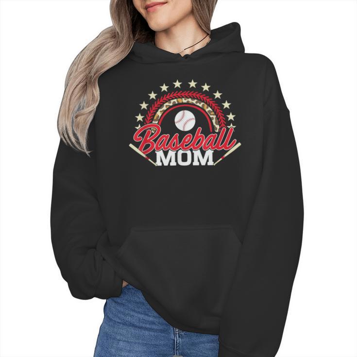Baseball Mom Rainbow Great Team Mom Wmen Hoodie