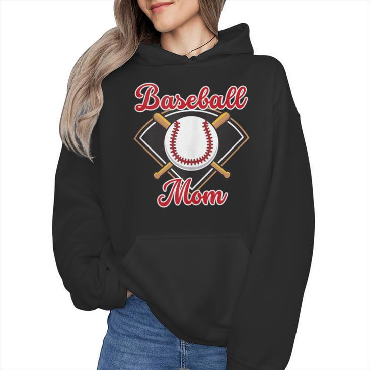 Baseball Mom T-Ball Mom Little League Mom Apparel Wmen Hoodie