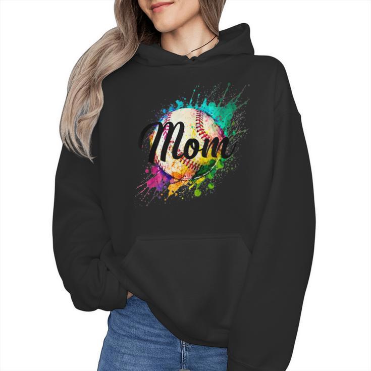 Baseball Mom USA American Baseball Graphic Wmen Hoodie