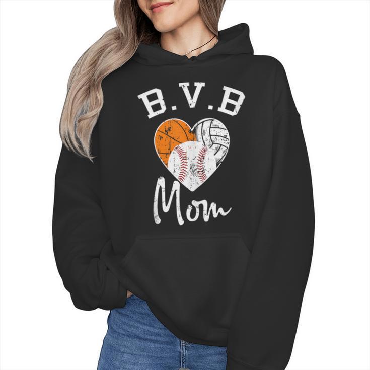 Basketball Volleyball Baseball Mom For Women Wmen Hoodie