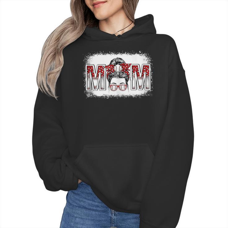 Leopard Baseball Mom Mama Mother's Day Son Daughter Boys Wmen Hoodie