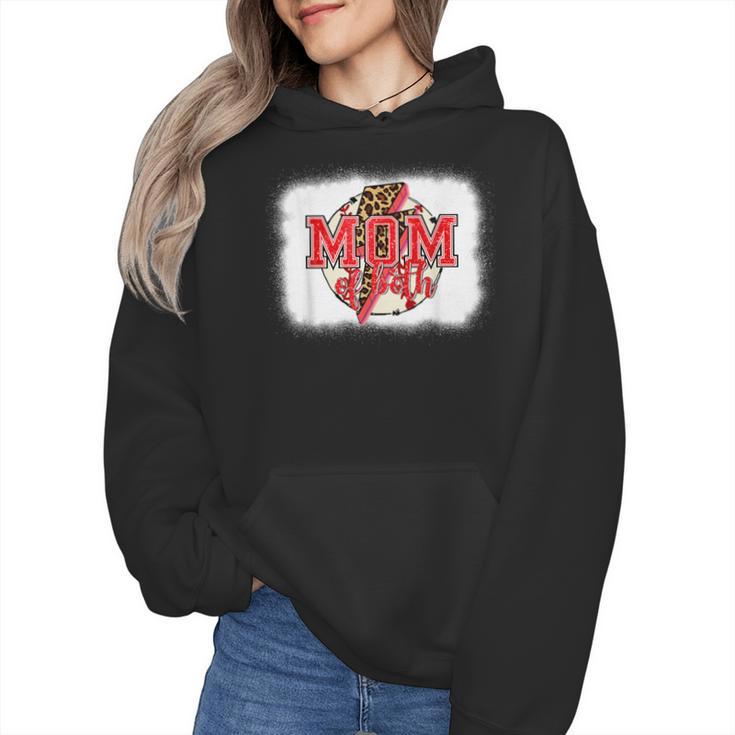 Mom Of Both Baseball Mom Mommy Wmen Hoodie