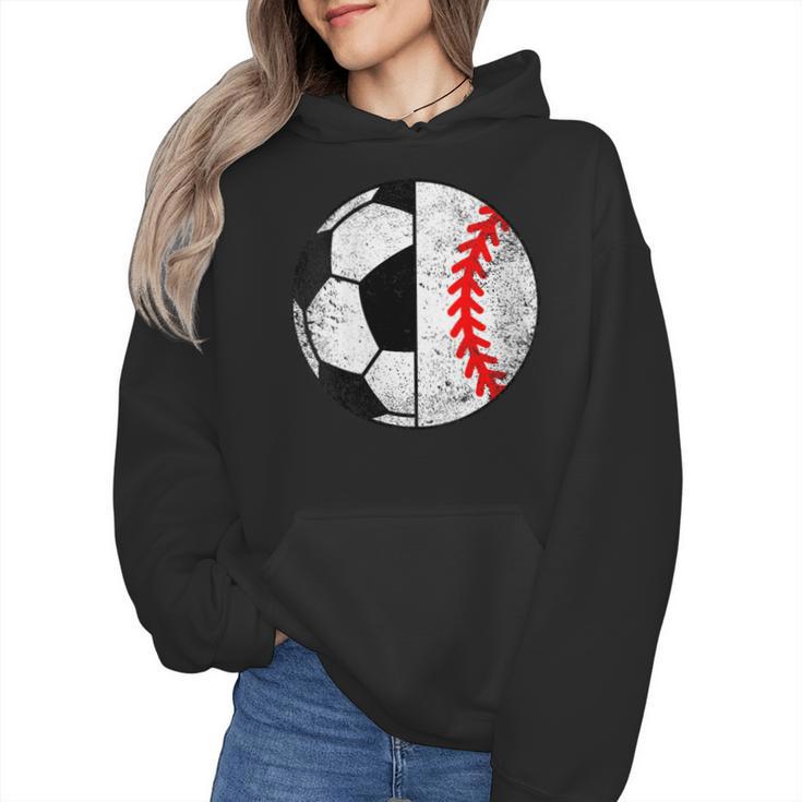 Soccer Baseball Player Soccer Baseball Mom Wmen Hoodie