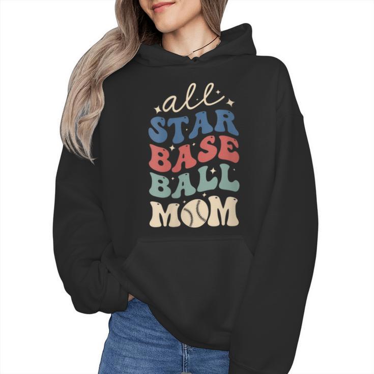 All Star Baseball Mom Wmen Hoodie